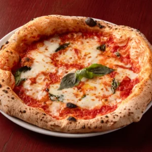 Klasszikus margherita pizza, ropogós széllel, csepel