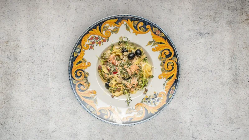 Pappardelle di salmone 1 Pappardelle di salmone